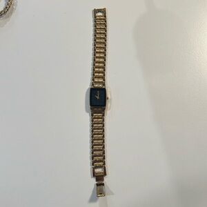 Vintage Men's 25mm Citizen Gold Plated Black Dial Watch